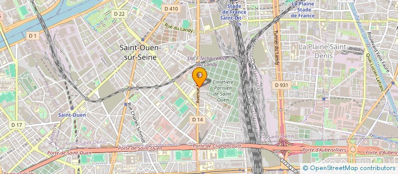 localisation de l'entreprise SCI DU 65 AVENUE MICHELET à SAINT-OUEN-SUR-SEINE