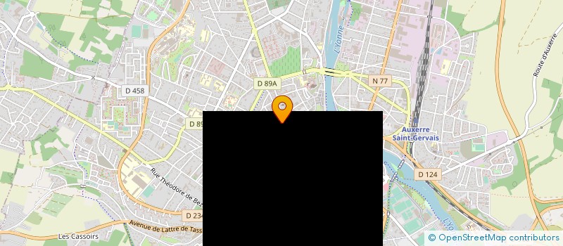 localisation de l'entreprise SCI DU 65 BIS RUE DE PARIS  AUXERRE
