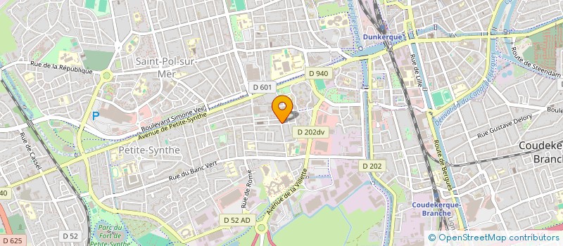 localisation de l'entreprise SCI DU 65 DE LA RUE DE CAHORS à DUNKERQUE