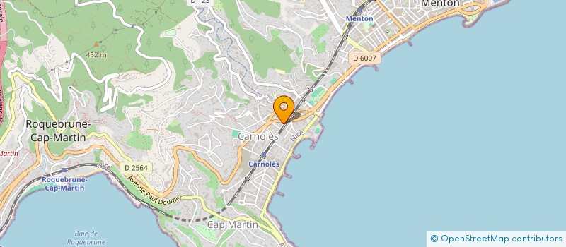 localisation de l'entreprise SCI DU 65 L'EMERILLON à ROQUEBRUNE-CAP-MARTIN