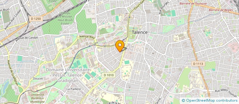 localisation de l'entreprise SCI DU 65 RUE DONISSAN  TALENCE