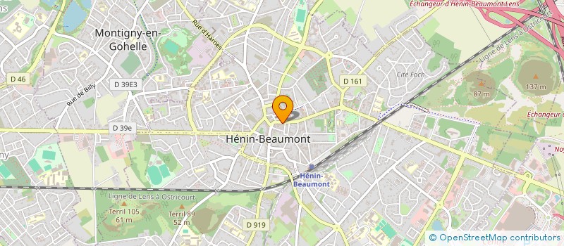 localisation de l'entreprise SCI DU 66 à HENIN-BEAUMONT