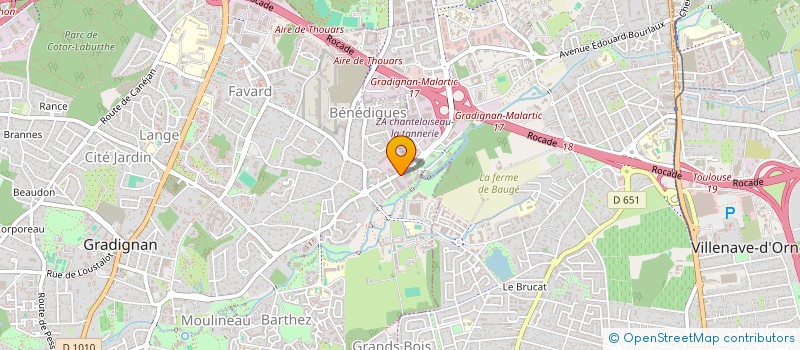 localisation de l'entreprise SCI DU 66 COURS PASTEUR à GRADIGNAN