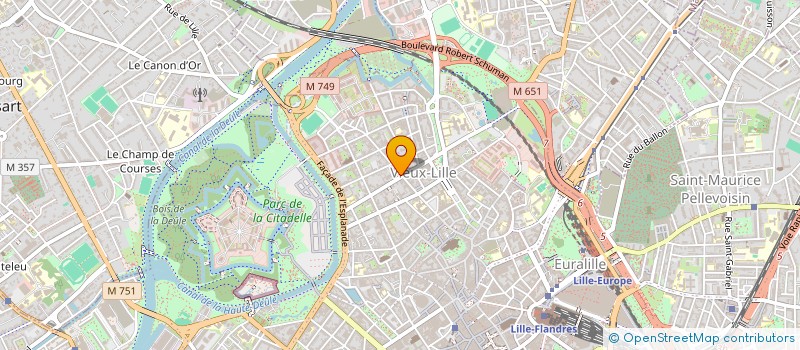 localisation de l'entreprise SCI DU 66 SA  LILLE