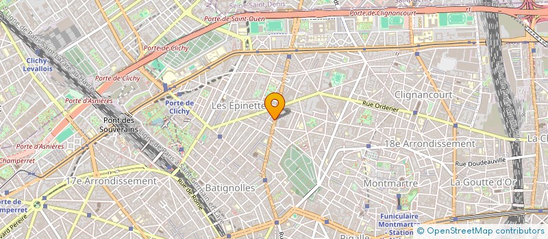 localisation de l'entreprise SCI DU 67 AV DE ST OUEN  PARIS