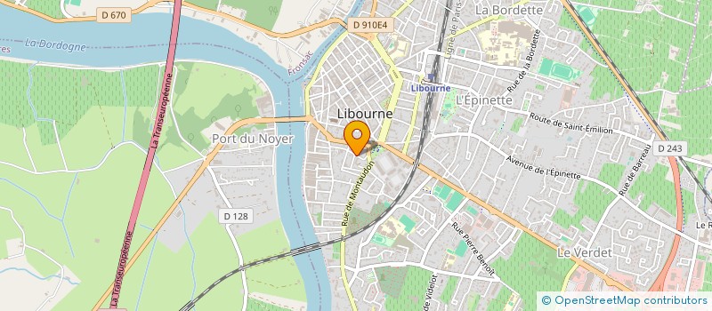 localisation de l'entreprise SCI DU 67 RUE TROCARD  LIBOURNE