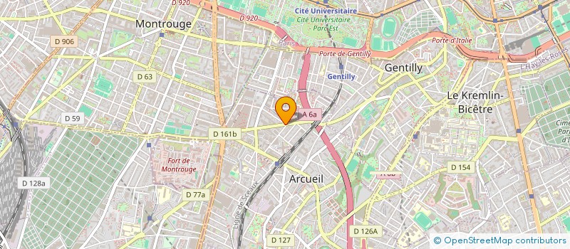localisation de l'entreprise SCI DU 68 AV JEAN JAURES  ARCUEIL