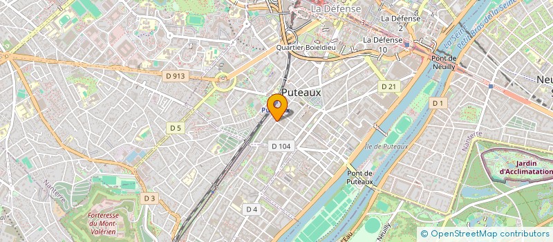 localisation de l'entreprise SCI DU 68 JARDIN BOIELDIEU à PUTEAUX