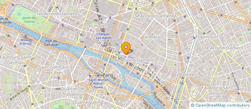 localisation de l'entreprise SCI DU 68 RUE DE RIVOLI  PARIS