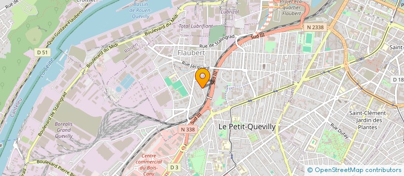 localisation de l'entreprise SCI DU 68 RUE DES FR DELATTRE à LE PETIT-QUEVILLY