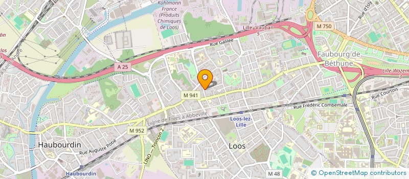 localisation de l'entreprise SCI DU 68 RUE LOUIS PASTEUR  LOOS