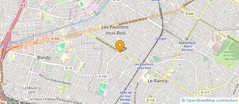 localisation de l'entreprise SCI DU 68 RUE PIERE BROSSOLETTE  LES PAVILLONS-SOUS-BOIS