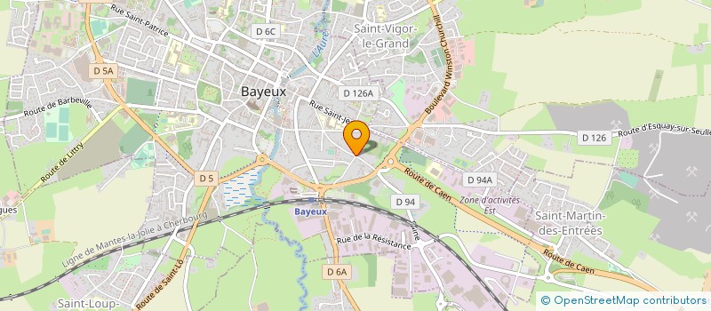 localisation de l'entreprise SCI DU 68 TER RUE SAINT MALO  BAYEUX