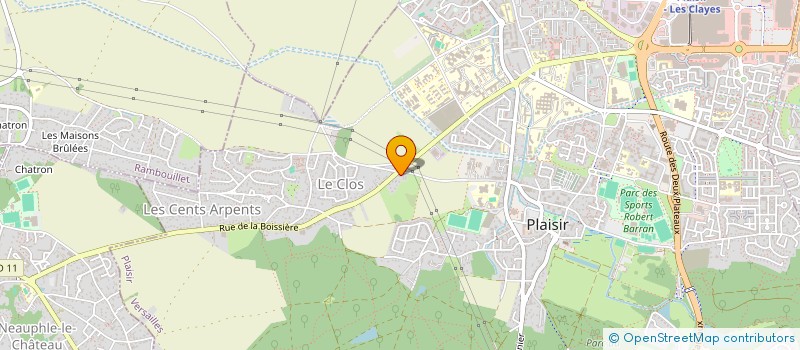 localisation de l'entreprise SCI DU 685 RUE RENE BAZIN  PLAISIR