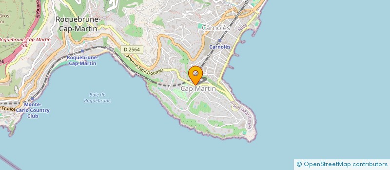 localisation de l'entreprise SCI DU 69 AVENUE PAUL DOUMER à ROQUEBRUNE-CAP-MARTIN
