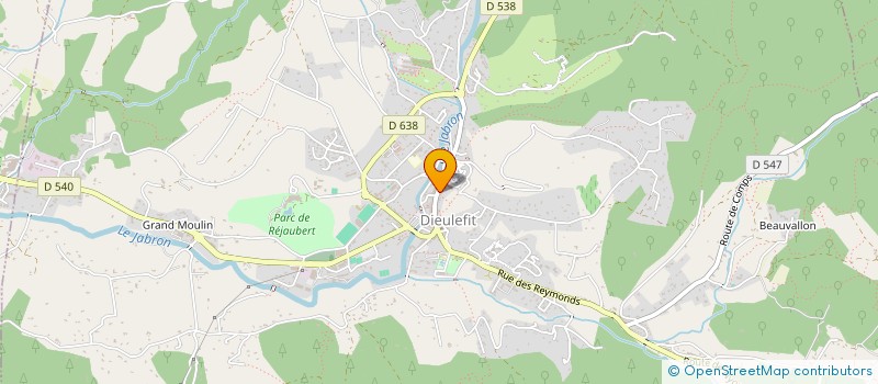 localisation de l'entreprise SCI DU 7  DIEULEFIT