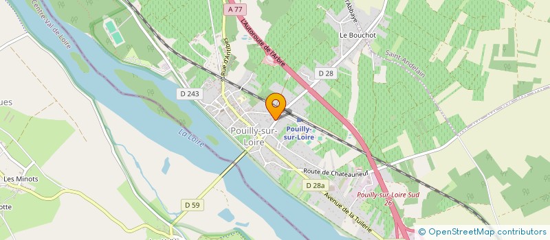 localisation de l'entreprise SCI DU 7 AV DE LA GARE à POUILLY-SUR-LOIRE
