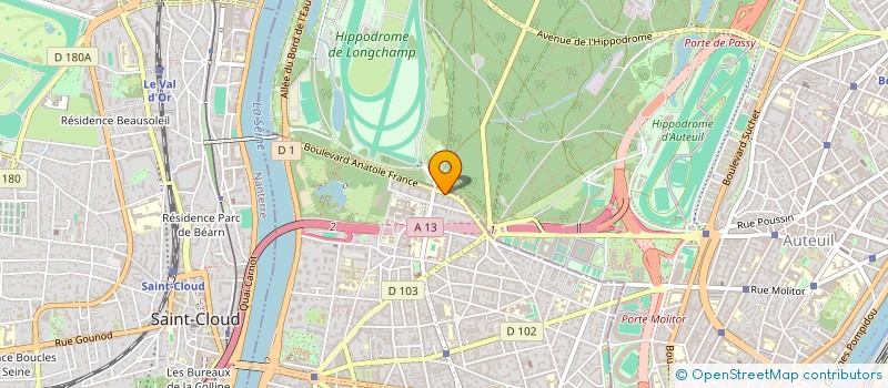 localisation de l'entreprise SCI DU 7 BOULEVARD ANATOLE FRANCE à BOULOGNE-BILLANCOURT