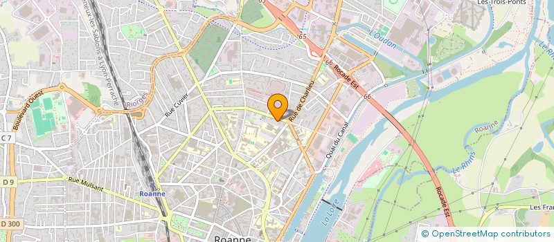 localisation de l'entreprise SCI DU 7 BOULEVARD DE BELGIQUE  ROANNE