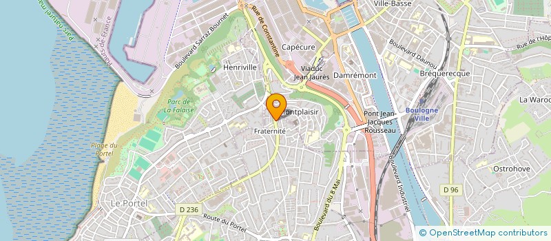 localisation de l'entreprise SCI DU 7 BOULEVARD DE LIBERTE  BOULOGNE-SUR-MER