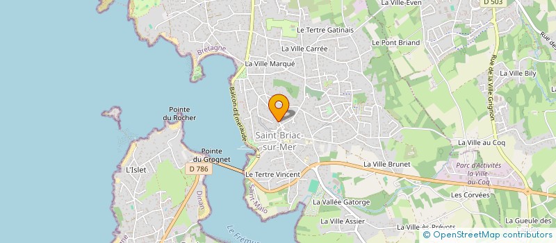 localisation de l'entreprise SCI DU 7 GRANDE RUE  SAINT-BRIAC-SUR-MER