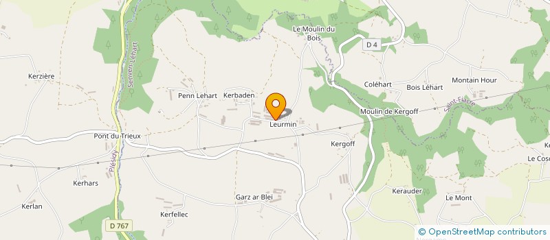 localisation de l'entreprise SCI DU 7 LEURMIN  SENVEN-LEHART