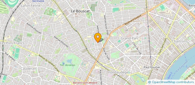 localisation de l'entreprise SCI DU 7 RUE GUY TOULOUSE  LE BOUSCAT