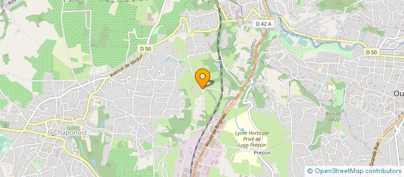 localisation de l'entreprise SCI DU 7 RUE P.MOSNIER  CHAPONOST