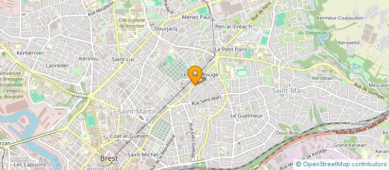 localisation de l'entreprise SCI DU 7 RUE SEBASTOPOL à BREST