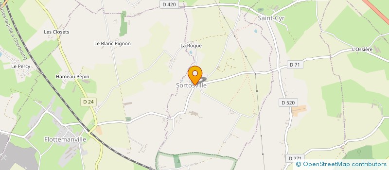 localisation de l'entreprise SCI DU 7 RUE VASTEL  QUINEVILLE