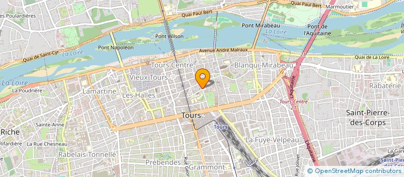 localisation de l'entreprise SCI  DU 7 TER RUE DE BUFFON  TOURS