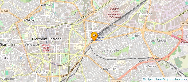 localisation de l'entreprise SCI DU 70 AVENUE DES PAULINES  CLERMONT-FERRAND