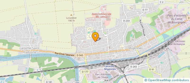 localisation de l'entreprise SCI DU 70 AVENUE JEAN JAURES  MIGENNES