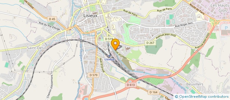 localisation de l'entreprise SCI DU 70 RUE D'ORBEC à LISIEUX