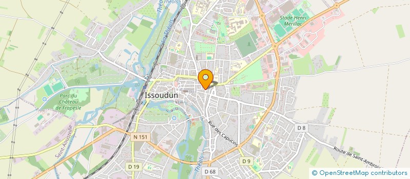 localisation de l'entreprise SCI DU 70 RUE DE LA REPUBLIQUE à ISSOUDUN