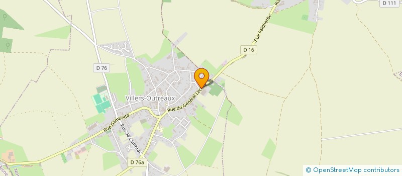 localisation de l'entreprise SCI DU 70 RUE DU GENERAL LECLERC  VILLERS-OUTREAUX