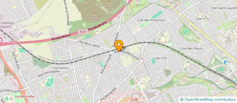 localisation de l'entreprise SCI DU 70 RUE NATIONALE  LIEVIN