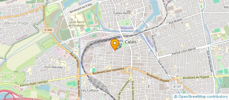 localisation de l'entreprise SCI DU 71 RUE ARISTIDE BRIAND  CALAIS