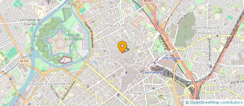 localisation de l'entreprise SCI DU 71 RUE DE L'HOPITAL MILITAIRE à LILLE