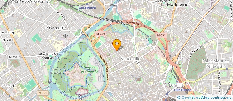 localisation de l'entreprise SCI DU 71 RUE DE LA MONNAIE à MARCQ-EN-BARŒUL