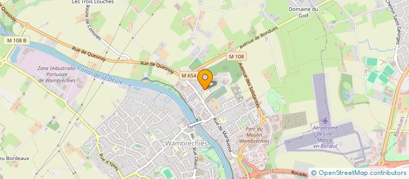 localisation de l'entreprise SCI DU 71 RUE DU TOUQUET  WAMBRECHIES