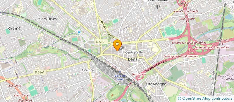 localisation de l'entreprise SCI DU 71 RUE EUGENE BAR  LENS