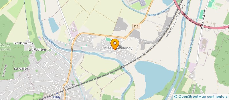 localisation de l'entreprise SCI DU 71B RUE DE MEAUX  ISLES-LES-VILLENOY