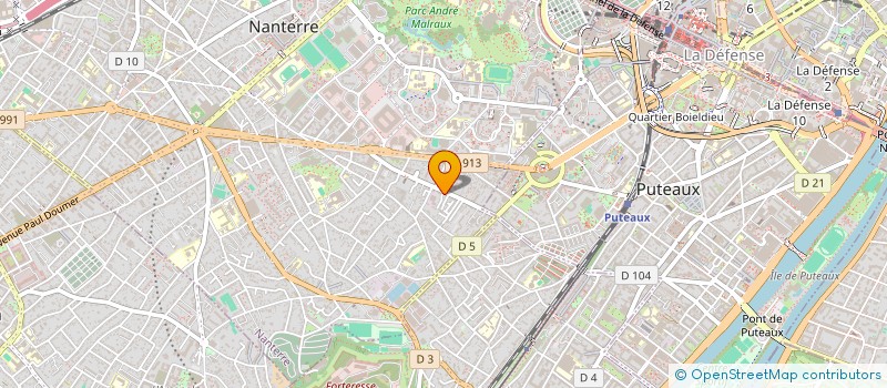 localisation de l'entreprise SCI DU 72 AV FELIX FAURE A NANTERRE  NANTERRE