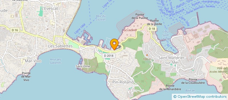 localisation de l'entreprise SCI DU 72 RUE DEFERNEZ  SAINT-MANDRIER-SUR-MER