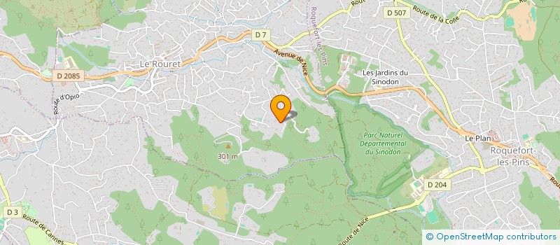 localisation de l'entreprise SCI DU 72 RUE FALGUIERE  LE ROURET