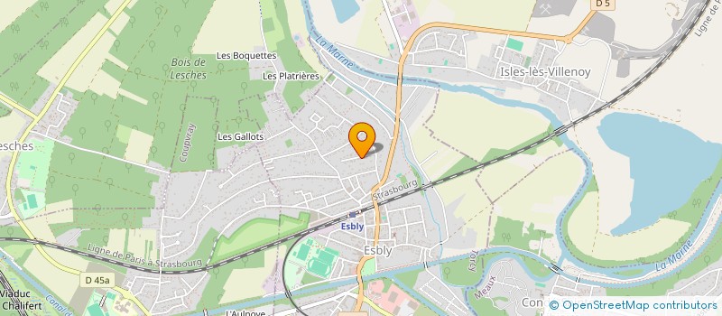 localisation de l'entreprise SCI DU 73 BD SEBASTOPOL à ESBLY