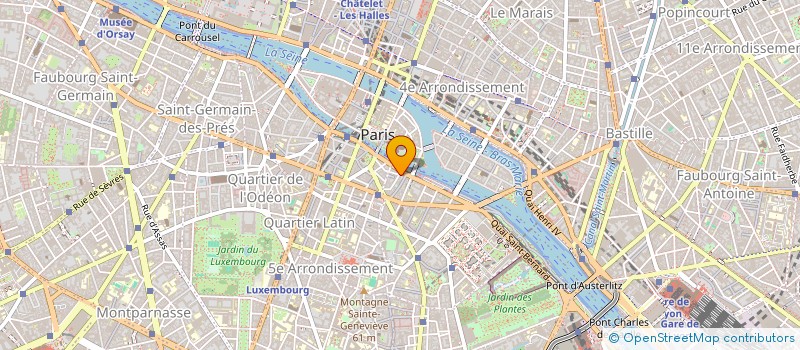 localisation de l'entreprise SCI DU 73 QUAI DE LA TOURNELLE  PARIS