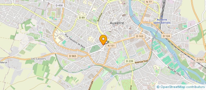 localisation de l'entreprise SCI DU 73 RUE DU MOULIN DU PRESIDENT à AUXERRE