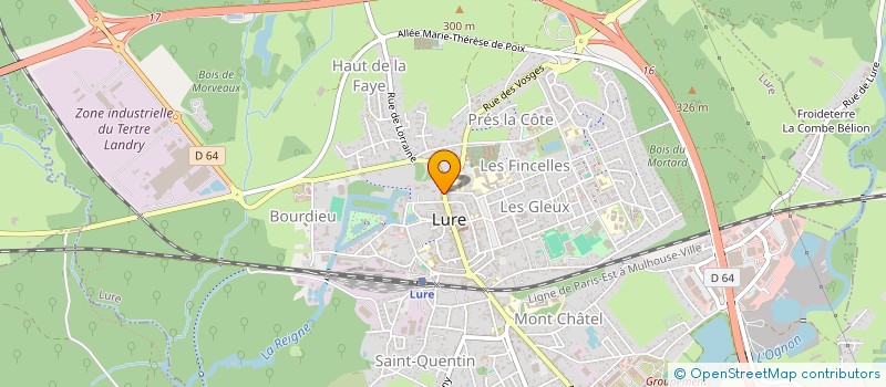 localisation de l'entreprise SCI DU 74 AV DE LA REPUBLIQUE  LURE